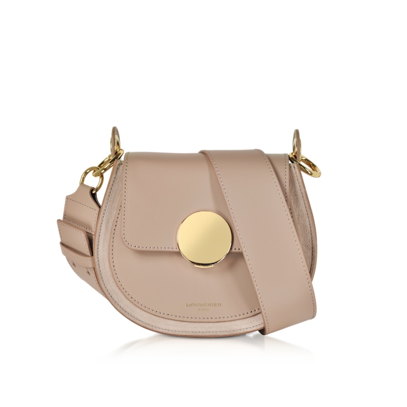 Thumbnail of Yucca Suede & Leather Shoulder Bag - Nude image