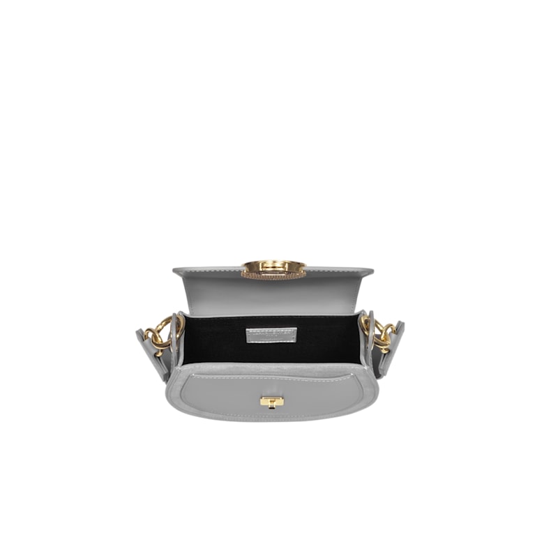 Thumbnail of Yucca Suede & Leather Shoulder Bag - Grey image