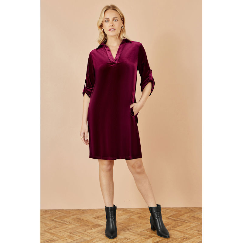 burgundy tunic dress Ravenna Tunic Dress main image 1