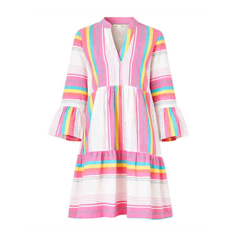 Thumbnail of Yumi Multicolour Cotton Stripe Tunic image