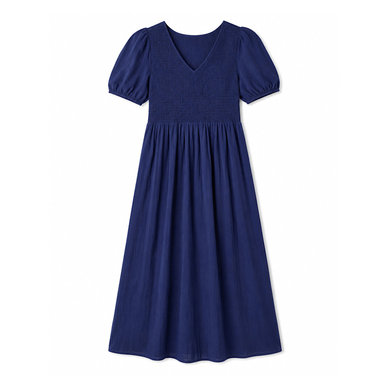 navy blue ruched midi dress Reiss Modal Blend Ruched Midi Dress in Navy