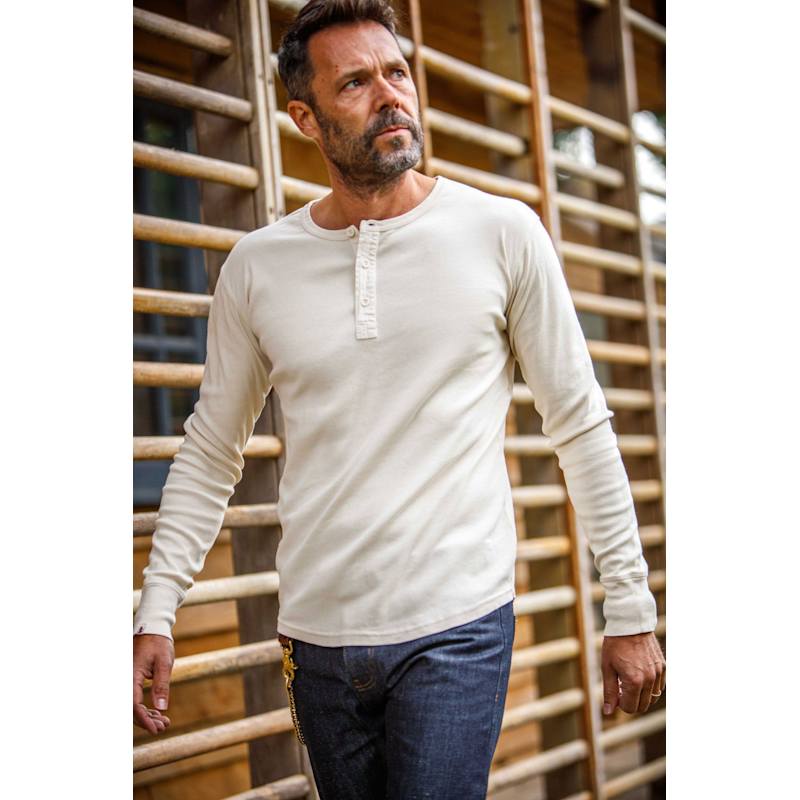 Thumbnail of &Sons The New Elder Henley Shirt Raw image