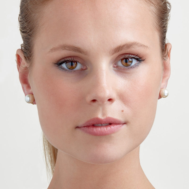 Thumbnail of Cream Pearl Stud Clip On Earrings image