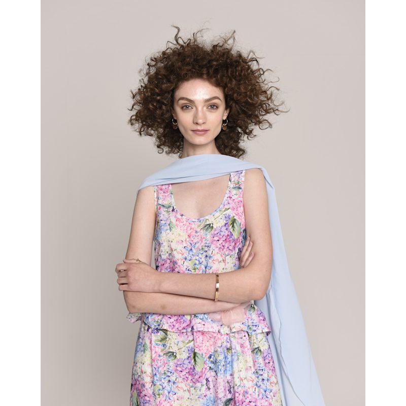zafira maxi dress Ruched detailing Zafira Maxi Dress - Black/White