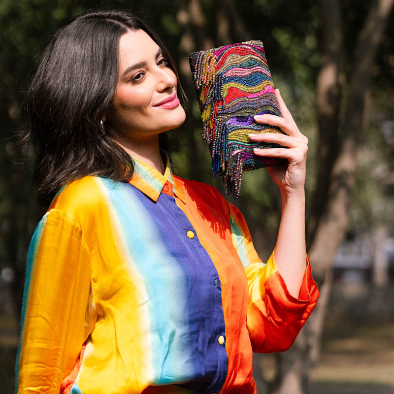 Thumbnail of Zari Dune Clutch Bag image