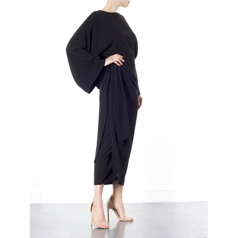 Thumbnail of Amari Black Wrap Skirt image