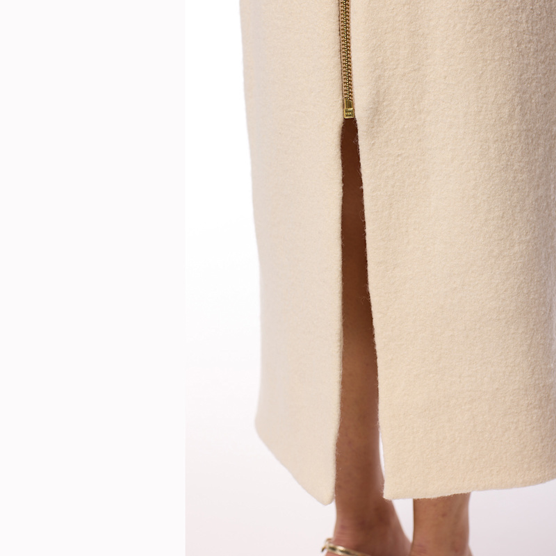 Thumbnail of Zendaya The Black And Ivory Wool Evening Dress image