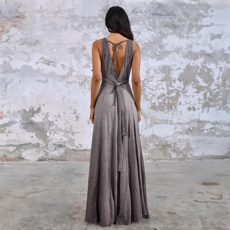 Thumbnail of Zhe Dress Ancient Rose - Boho Maxi Dress image