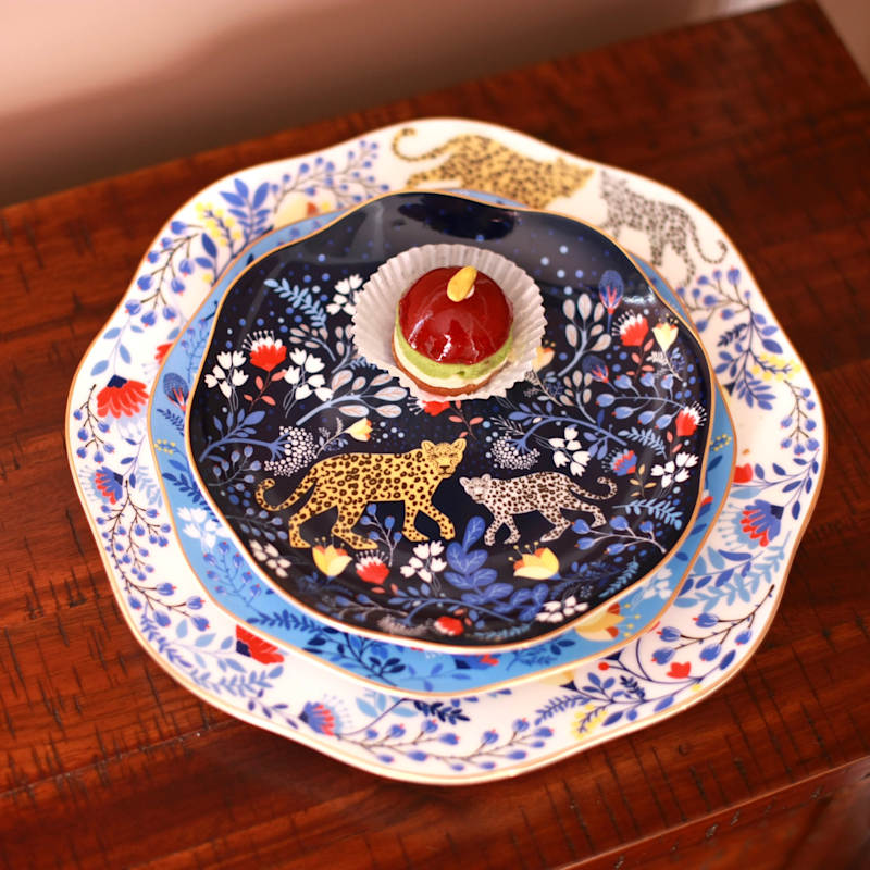 Thumbnail of Night Amazon Rainforest Fine Bone China Side Plate image