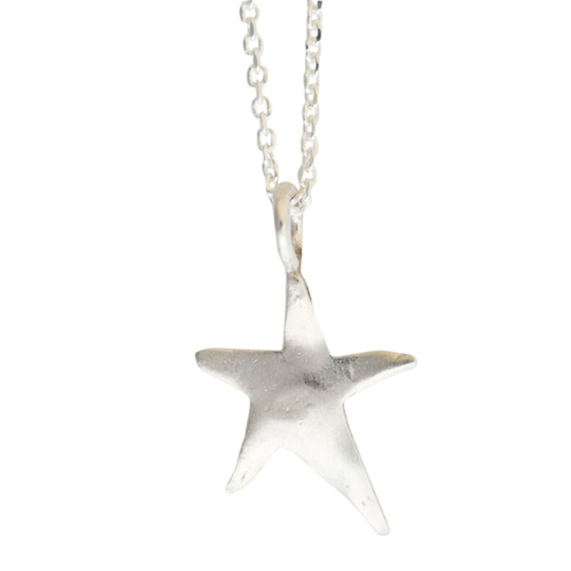 Thumbnail of Ziggy Star Charm Necklace Silver image