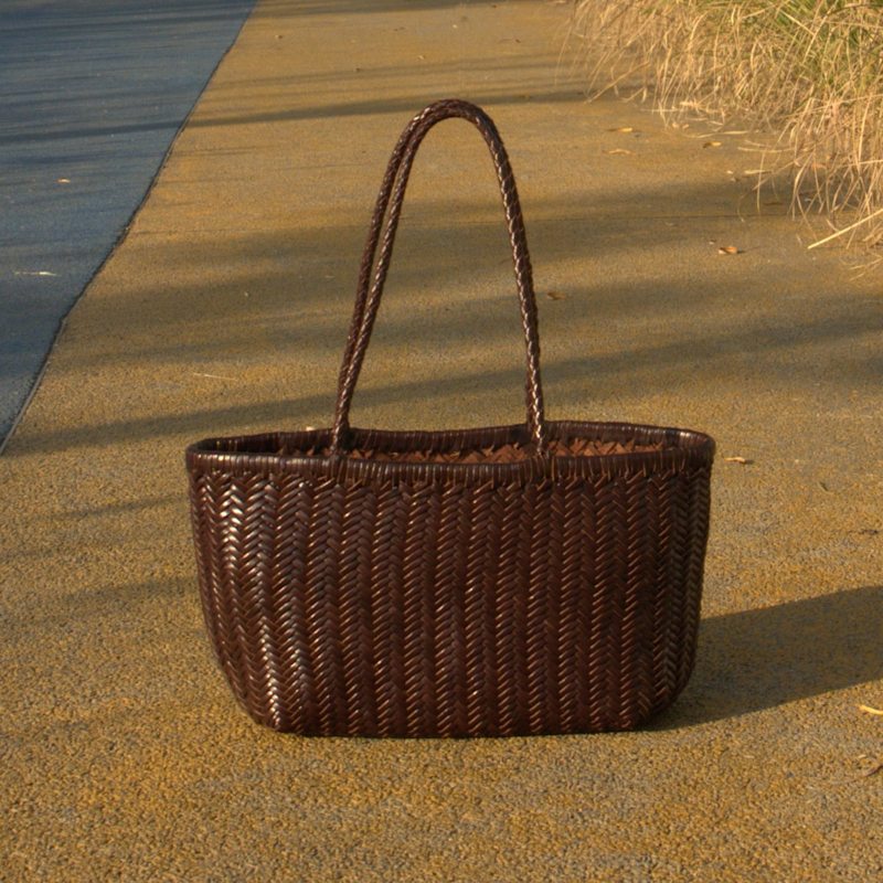 Thumbnail of Zigzag Woven Leather Handbag 'Viviana' image