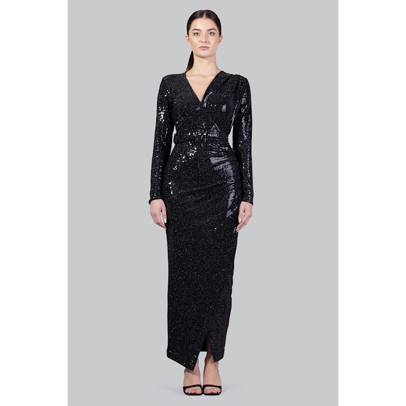 Thumbnail of Zima Black Sequin Dress image