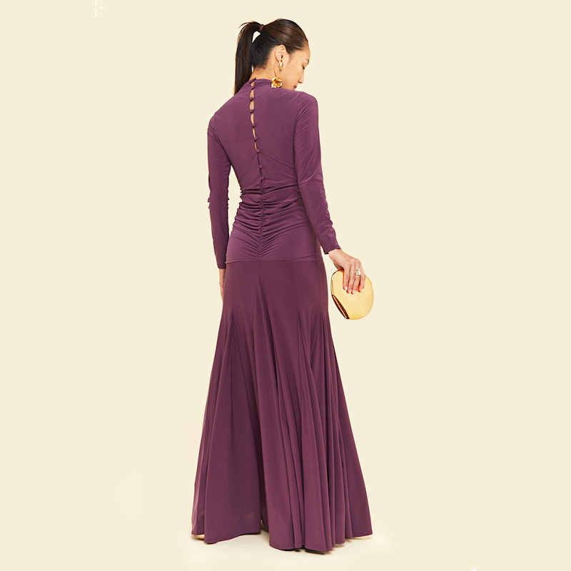 Thumbnail of Zinnia Maxi Dress In Tulipwood Purple image