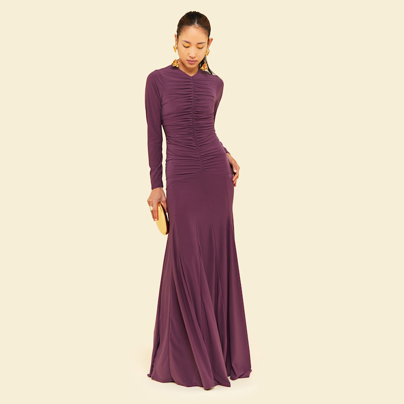 Thumbnail of Zinnia Maxi Dress In Tulipwood Purple image