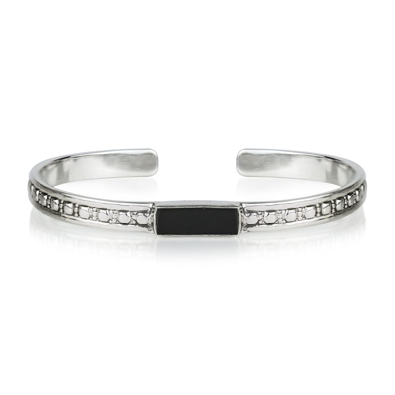 Thumbnail of Maharani Men's Black Onyx Cuff Bracelet image