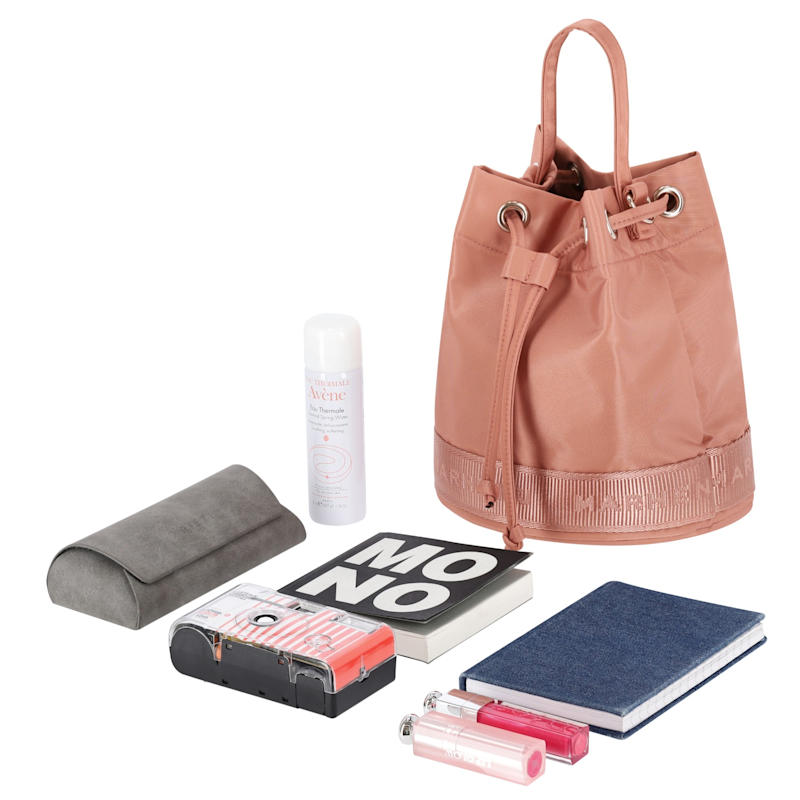 Thumbnail of Recycled Nylon Bucket Bag - Lexy - Indi Pink image