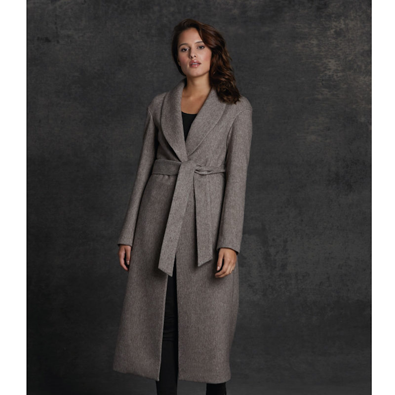 Thumbnail of Taupe Shawl Coat image
