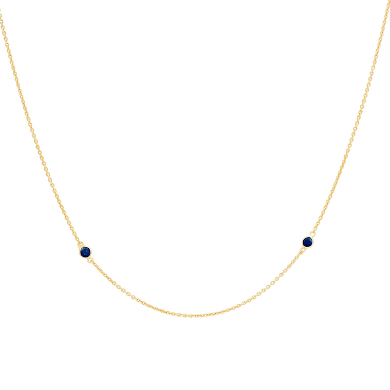 Thumbnail of Libra Goldplated Birthstone Chain image