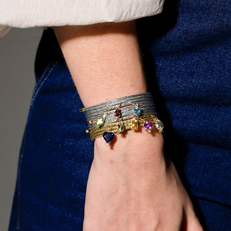 Thumbnail of Zodiac Birthstone Magnetic Rope Necklace Bracelet - Aquamarine image
