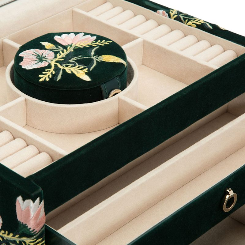 Thumbnail of Zoe Medium Jewellery Box  - Forest Green image