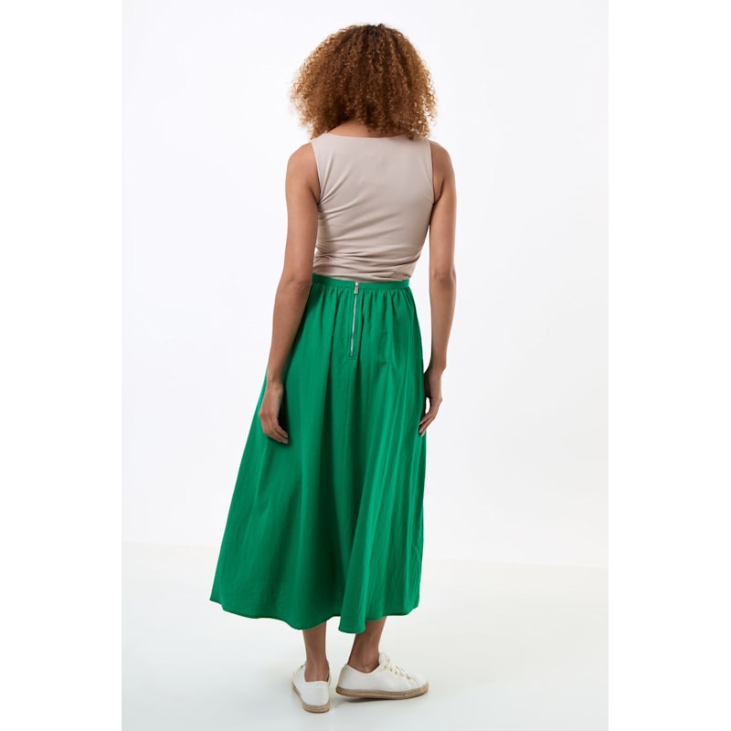 Thumbnail of Zoeline Recycled Cotton Midaxi Skirt - Green image