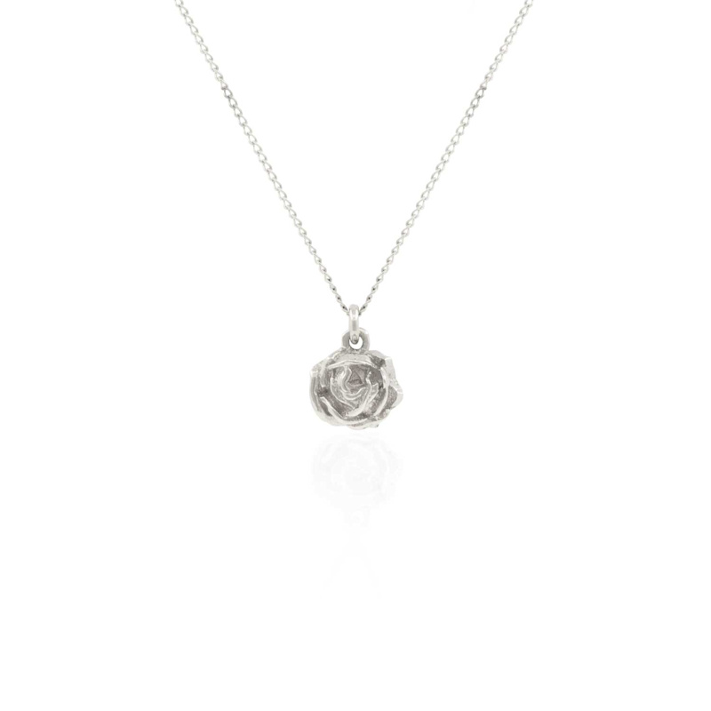Thumbnail of Rose Necklace – Silver image