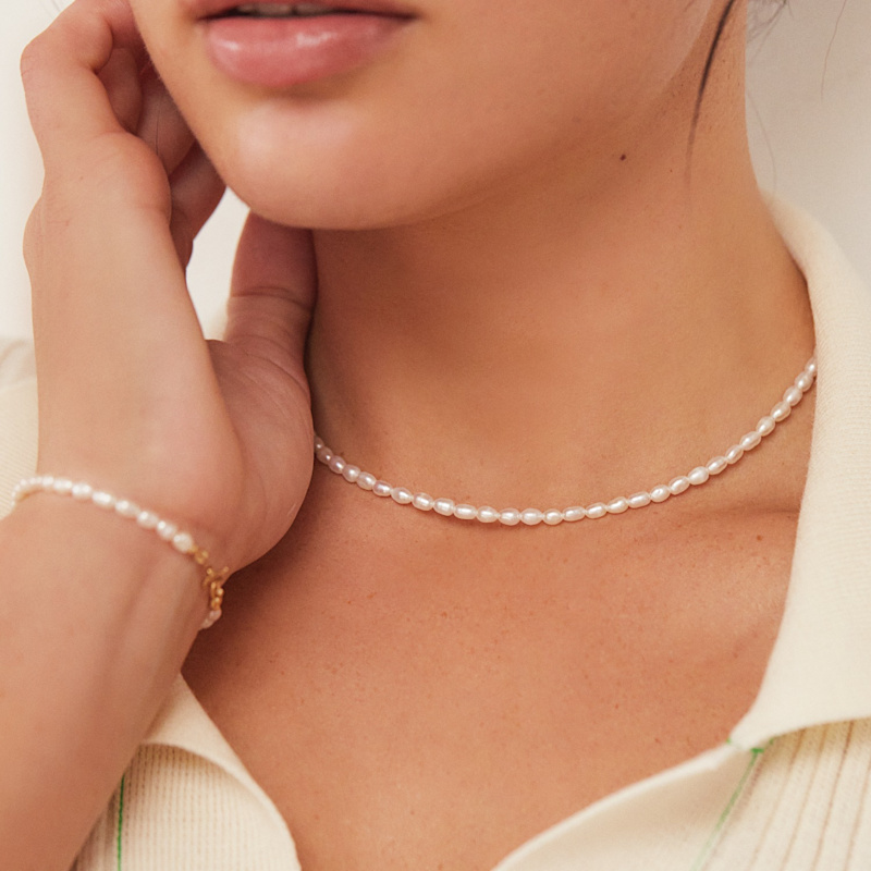 Thumbnail of Gold Seed Pearl Choker image