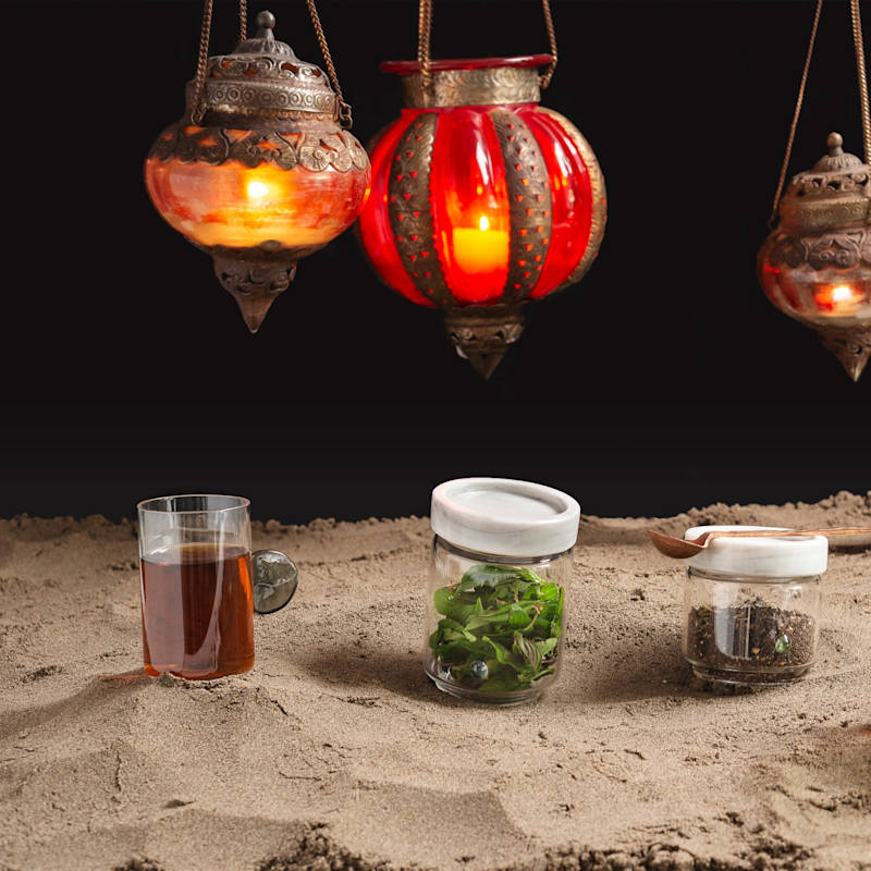 Thumbnail of Small Glass Coffee Cup With Circle Handle image