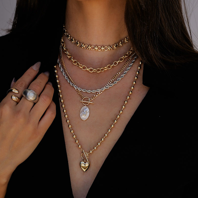 Zuma Rope Chain Necklace - Silver | Leeada Jewelry | Wolf & Badger