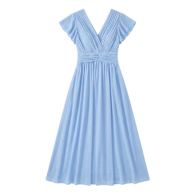 Grazia Flutter Sleeve Sheath Dress In Printed Charmeuse | Santorelli | Wolf  & Badger