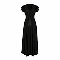 chinese dress ladies Chlo - Long-Sleeve Mini Dress in Lace - Black - 36