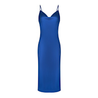 blue and white puff sleeve midi dress Baltic Born Womens Marta Smocked Midi Dress | White + Blue