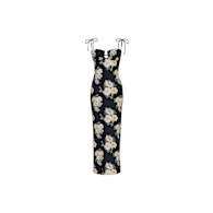 chinese dress ladies Venecia Floral Petal Long Slip Dress