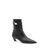 Vento Mid Calf Boot - Oat Parmasoft Leather | Valentina Rangoni
