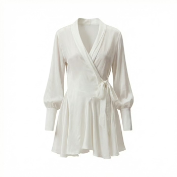 Women's Stylish & Elegant White Wrap Dresses from Independent Brands | Wolf  & Badger