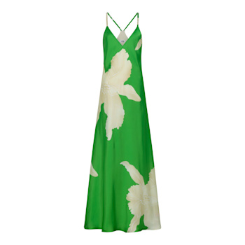 green silk summer dress Women's Dresses monc_