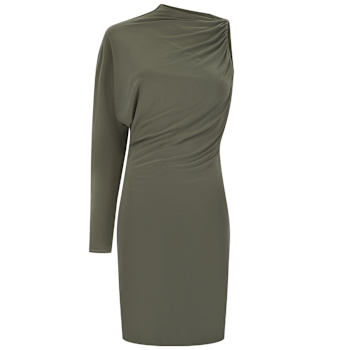 slim fit dress slacks Rihoas Chic Knit Sweater Dress Long Sleeve Mini Dress for Holiday Party,Cocktail Party,Date Night, Green / US|12 main image 1