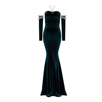 Women's Green Velvet Dresses | Wolf & Badger