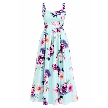 blue and white abercrombie dress Abercrombie & Fitch Blue White Polka Dots Sleeveless Ruffle Mini Tank – Brie main image 1