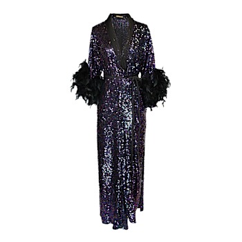 Women's Stylish & Elegant Black Sequinned Wrap Dresses from Independent  Brands | Wolf & Badger