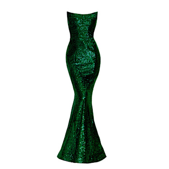 Women's Beautiful & Elegant Green Sequin Dresses from Independent Brands |  Wolf & Badger