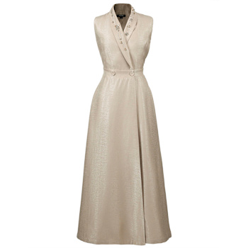 beige work dress Dinah Dress | Beige Boucle | Women Office & TV Attire