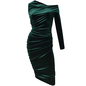 green emerald velvet dress Little Mistress Emerald Green Velvet Dress With Keyhole Detail-A24VW0104GR1