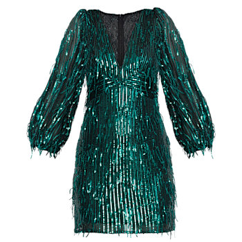 Women's Beautiful & Elegant Green Sequin Dresses from Independent Brands |  Wolf & Badger