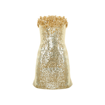 wolf and badger gold dress Women's Gold Party Dresses
