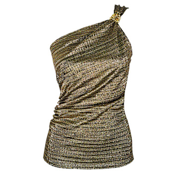Women's Gold Evening T-shirts & Tops | Wolf & Badger
