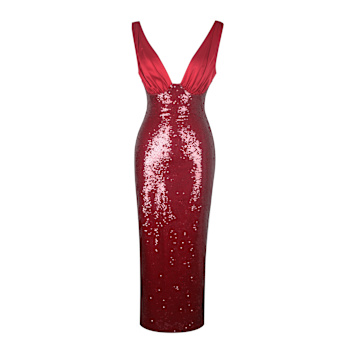Women's Beautiful & Elegant Red Sequin Dresses from Independent Brands |  Wolf & Badger