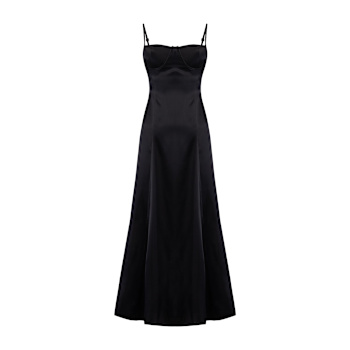 Women's Black Silk Dresses | Wolf & Badger