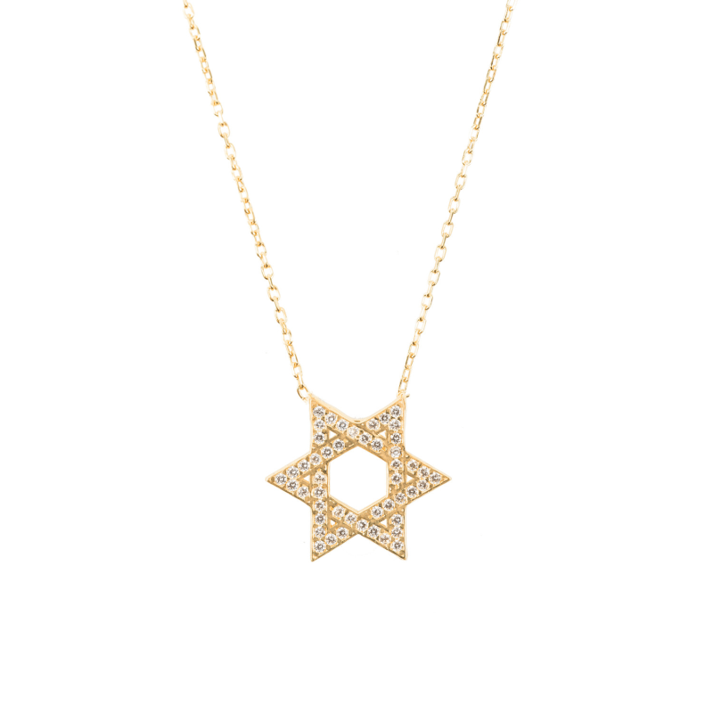 Thumbnail of Star Of David Necklace Gold image