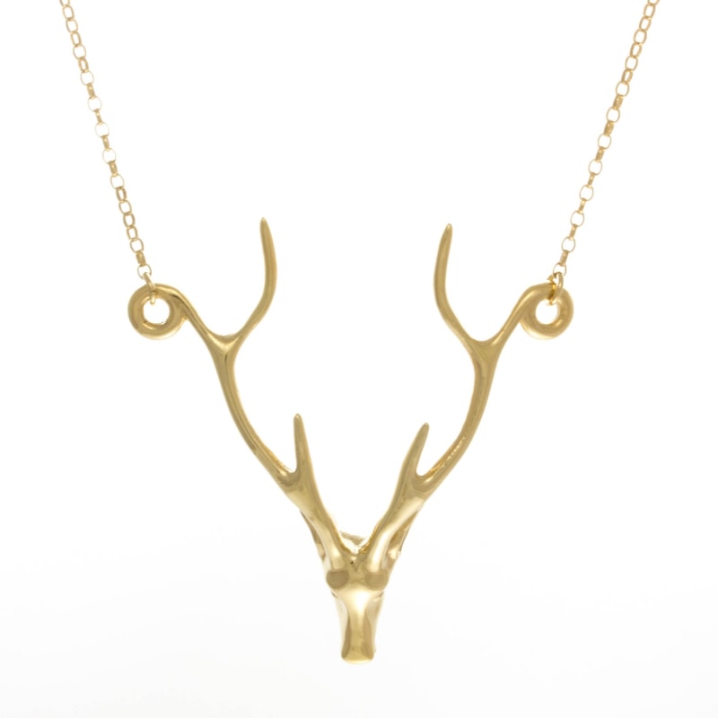 Thumbnail of Deer Necklace - Gold image